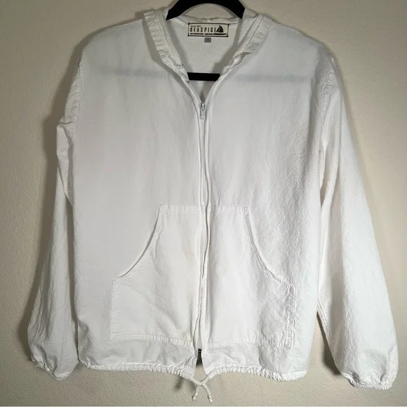 Seaspice White Front Zipper Jacket Resort Wear - Picture 1 of 9